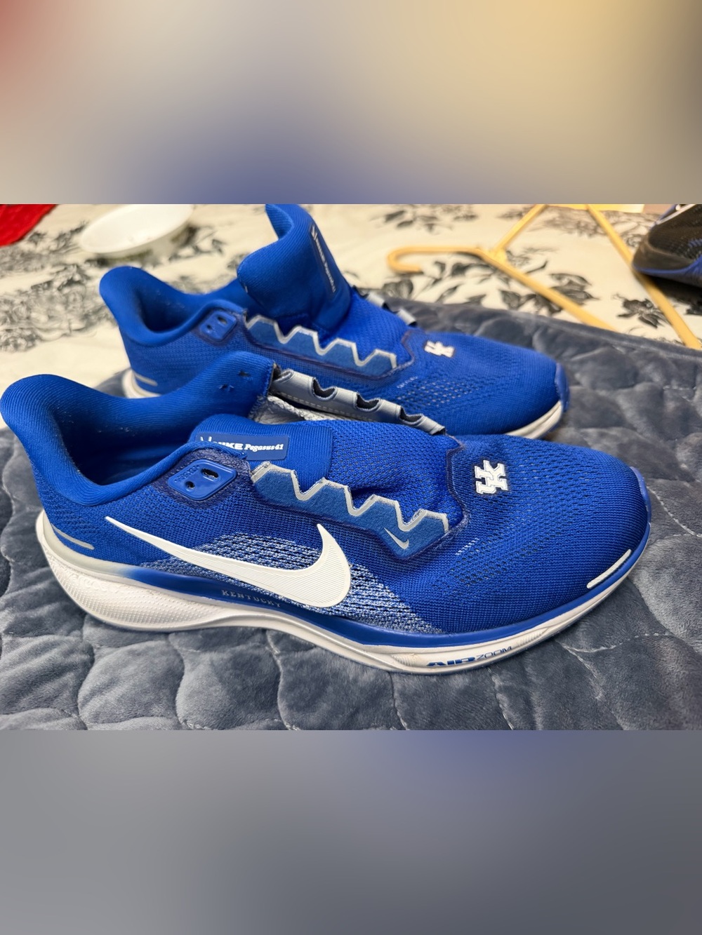 Men’s size 8.5 Nike Pegasus sneakers.  Great shape.  BBN Kentucky Wildcats